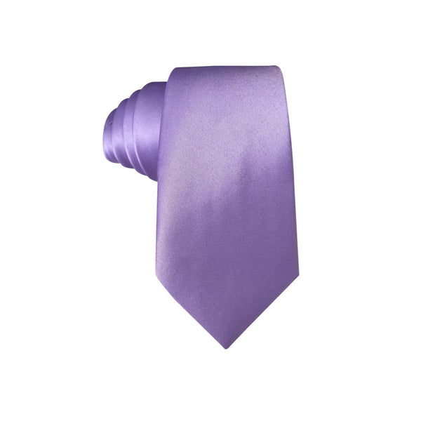 Lavender Satin Skinny Tie