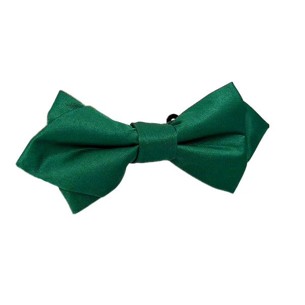 Dark Green Satin Diamond Bow Tie
