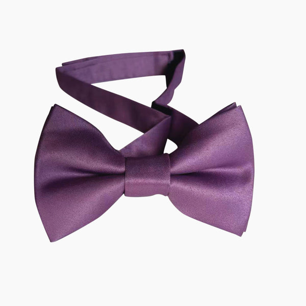 Wisteria Purple Satin Kids Bow Tie