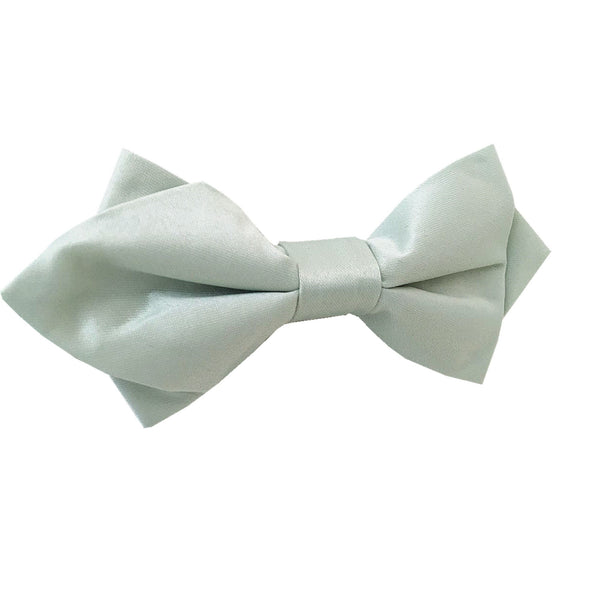 Light Sage Green Self-tied Diamond Bow Tie