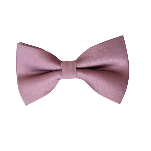 Vintage Mauve Satin Pre-tied Bow Tie