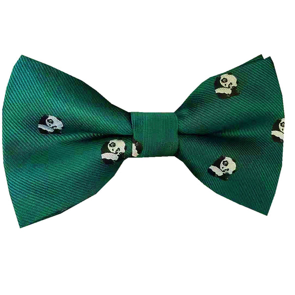 Green Panda Pre-tied Bow Tie