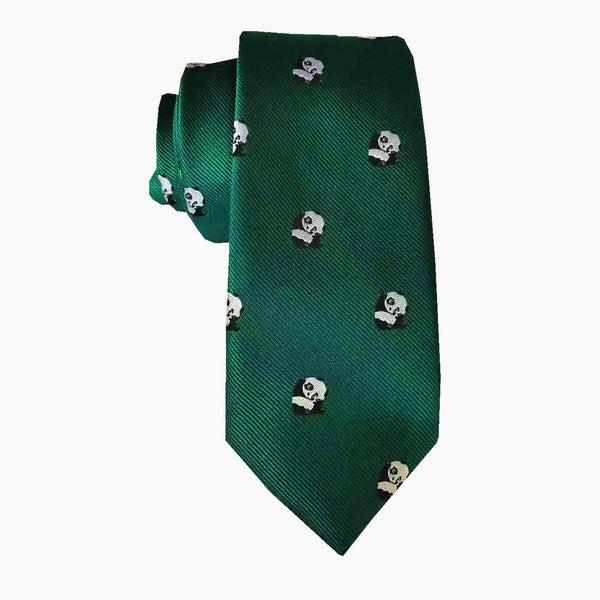 Green Panda Necktie