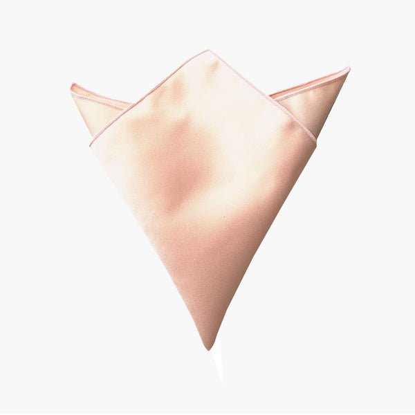 Peach Satin Pocket Square