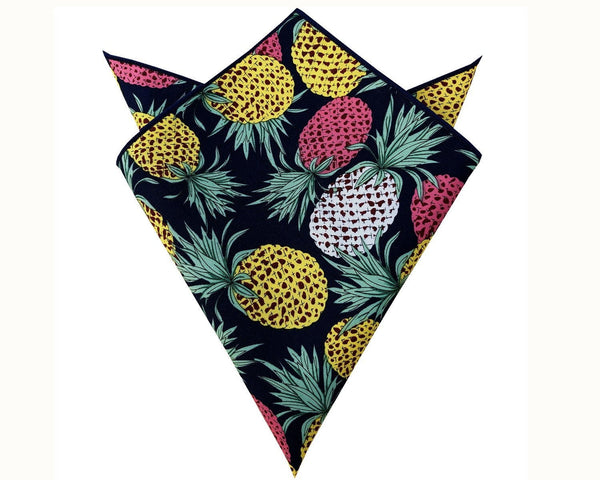 Yellow Pineapple Pocket Square