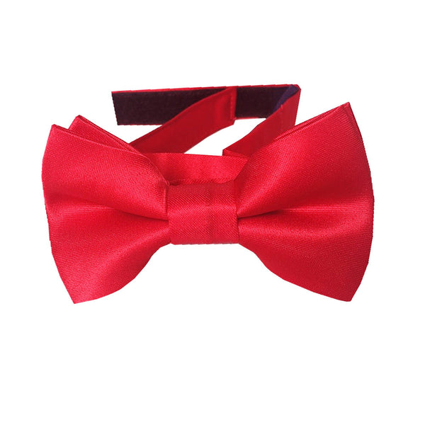 Scarlet Satin Kids Bow Tie