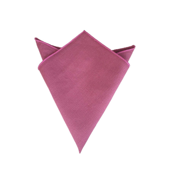 Dusty Rose Linen Pocket Square