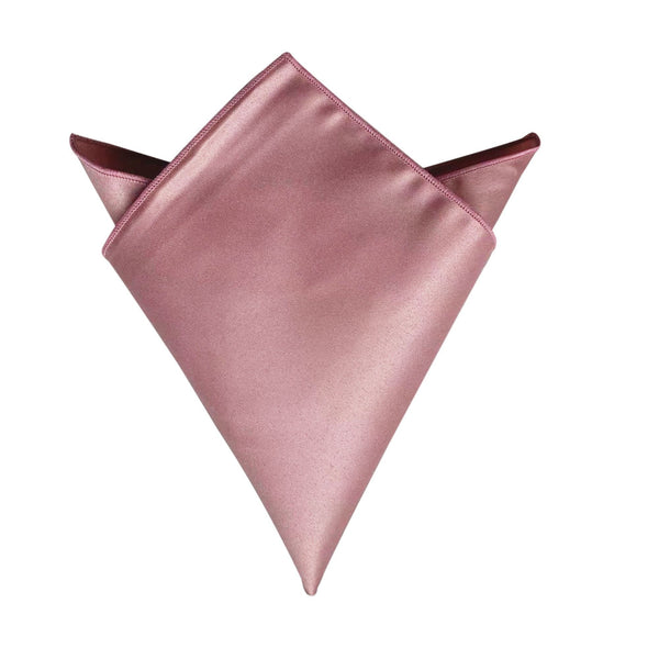 Dusty Rose Satin Pocket Square