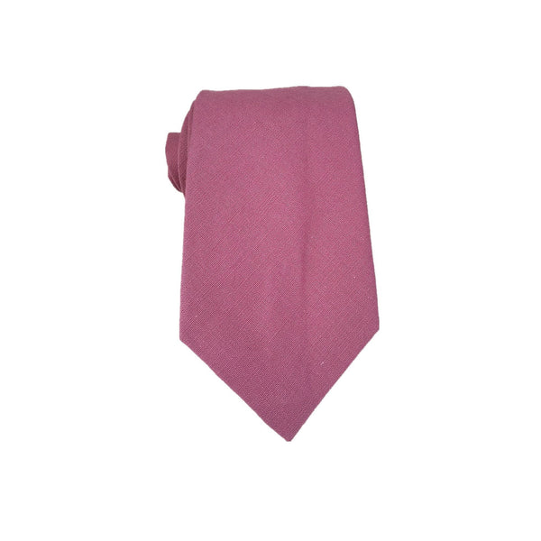 Dusty Rose Linen Necktie