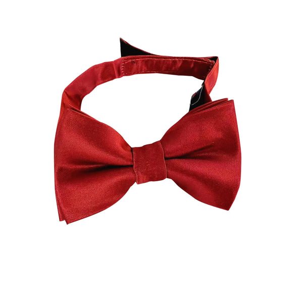 Rust Maroon Satin Kids Bow Tie