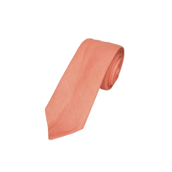 Dk. Salmon Linen Necktie