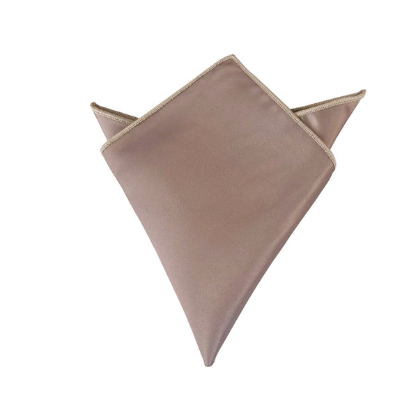 Taupe Satin Pocket Square