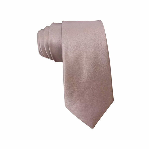 Taupe Satin Necktie