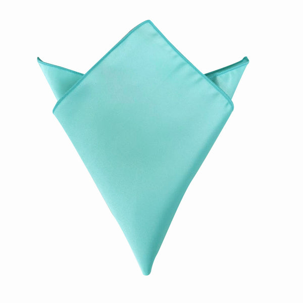 Tiffany Blue Satin Pocket Square