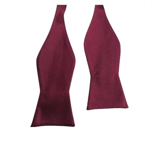 Merlot Burgundy Weave Self-tied Bow Tie