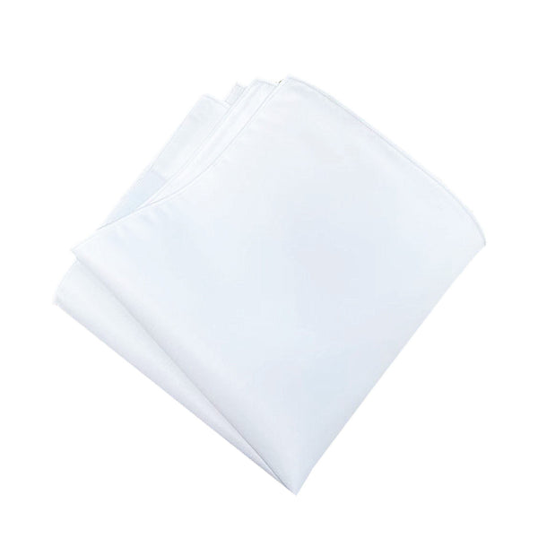 White Satin Pocket Square